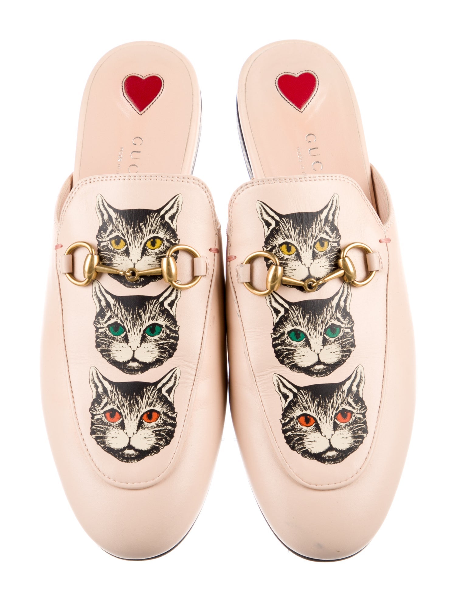 Gucci Horsebit Accent Leather Mules